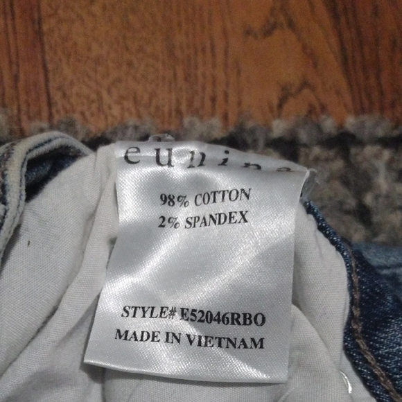 Eunina Distressed Skinny Jeans in Blue - Picture 5 of 13